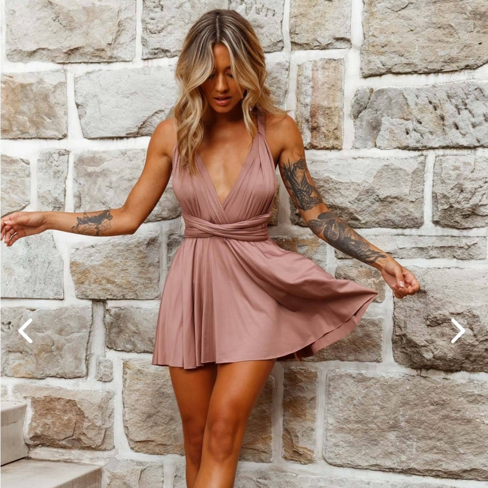 ARIANA MULTIWAY MINI DRESS
MOCHA